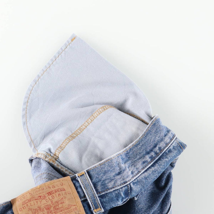 2000'S Levi's 505 Regular Fit Straight Leg Tapered Denim Pants, Men's Size W29 cotton blue type Vintage Second Hand
