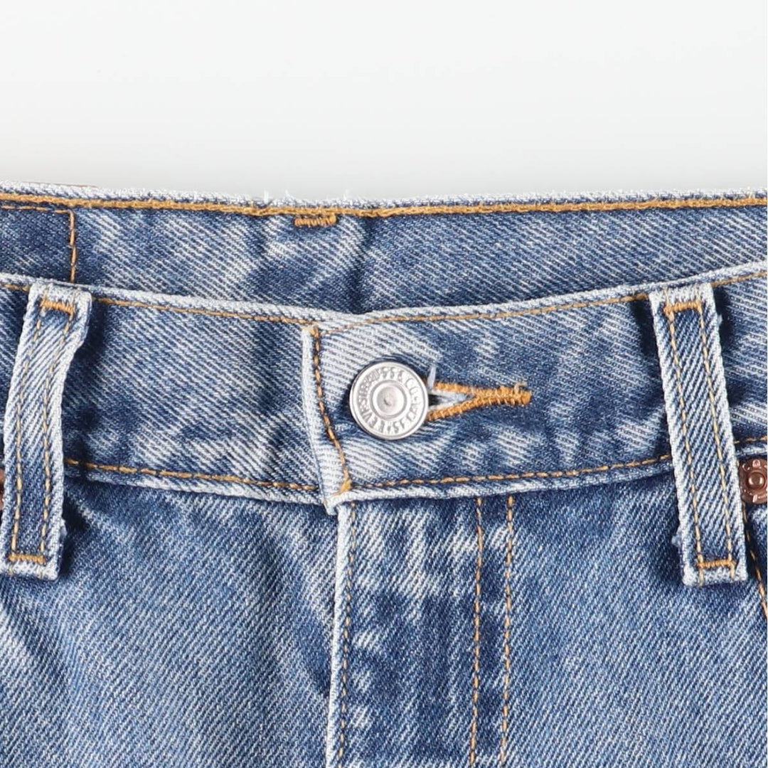 00'S Levi's 505 REGULAR FIT STRAIGHT LEG tapered denim pants for men, W30 equivalent cotton blue type Vintage Second Hand