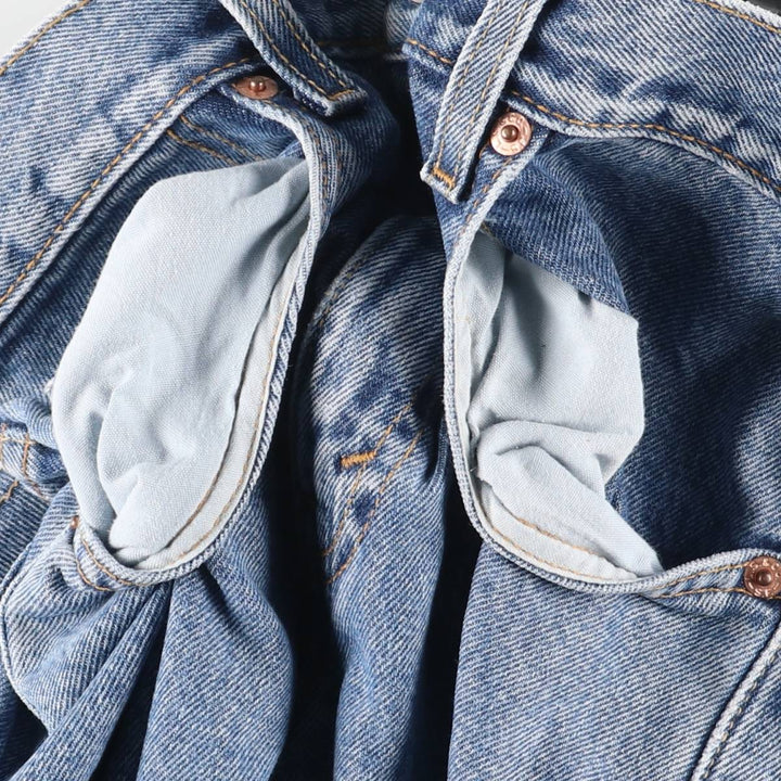 00'S Levi's 505 REGULAR FIT STRAIGHT LEG tapered denim pants for men, W30 equivalent cotton blue type Vintage Second Hand