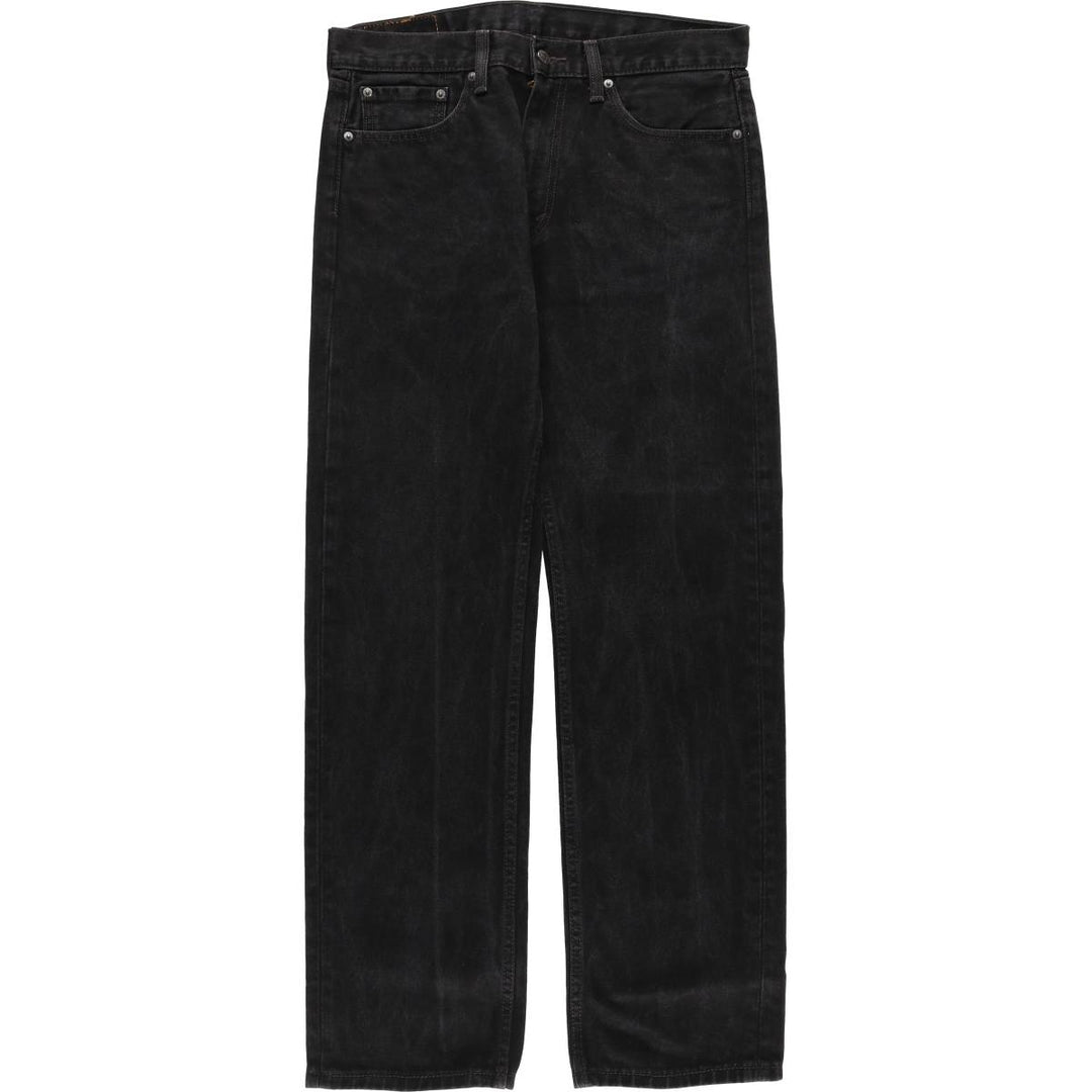 Levi's 505 Black Denim Tapered Denim Pants for Men, W34 equivalent cotton black type Vintage Second Hand