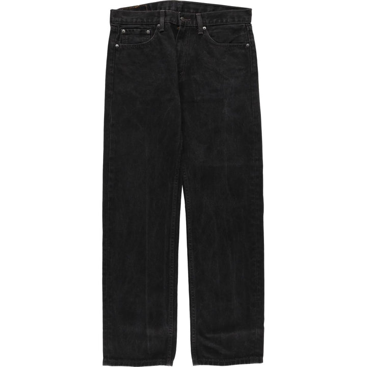 Levi's 505 Black Denim Tapered Denim Pants for Men, W34 equivalent cotton black type Vintage Second Hand