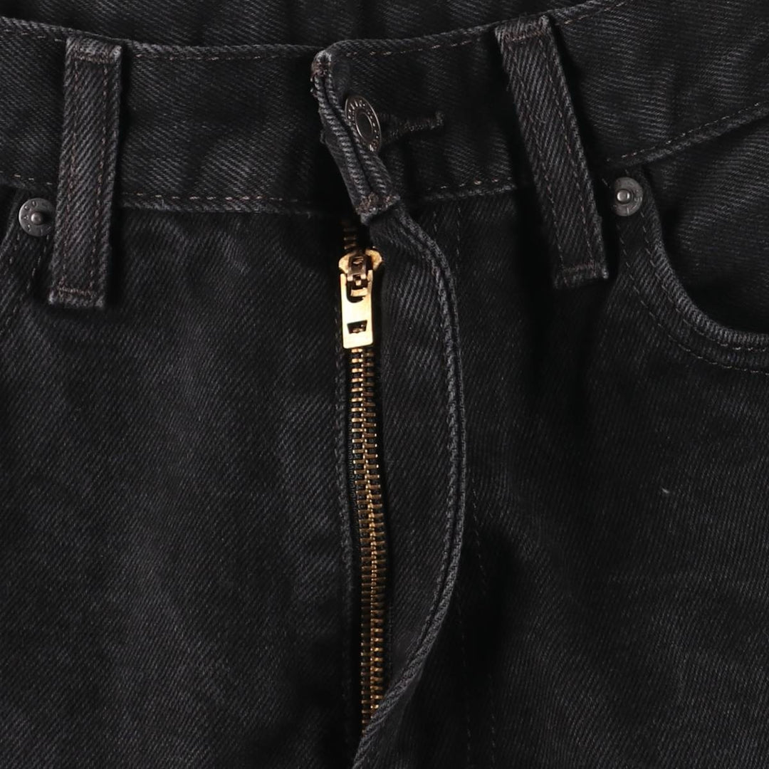 Levi's 505 Black Denim Tapered Denim Pants for Men, W34 equivalent cotton black type Vintage Second Hand