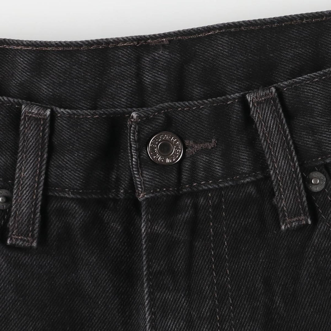 Levi's 505 Black Denim Tapered Denim Pants for Men, W34 equivalent cotton black type Vintage Second Hand