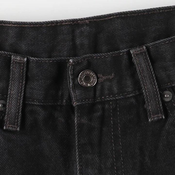 Levi's 505 Black Denim Tapered Denim Pants for Men, W34 equivalent cotton black type Vintage Second Hand