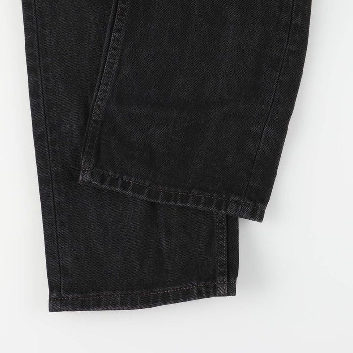 Levi's 505 Black Denim Tapered Denim Pants for Men, W34 equivalent cotton black type Vintage Second Hand