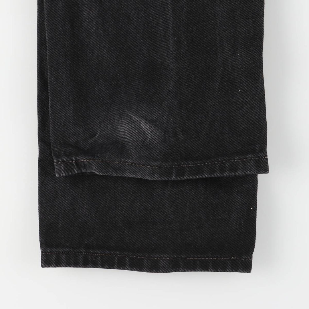 Levi's 505 Black Denim Tapered Denim Pants for Men, W34 equivalent cotton black type Vintage Second Hand