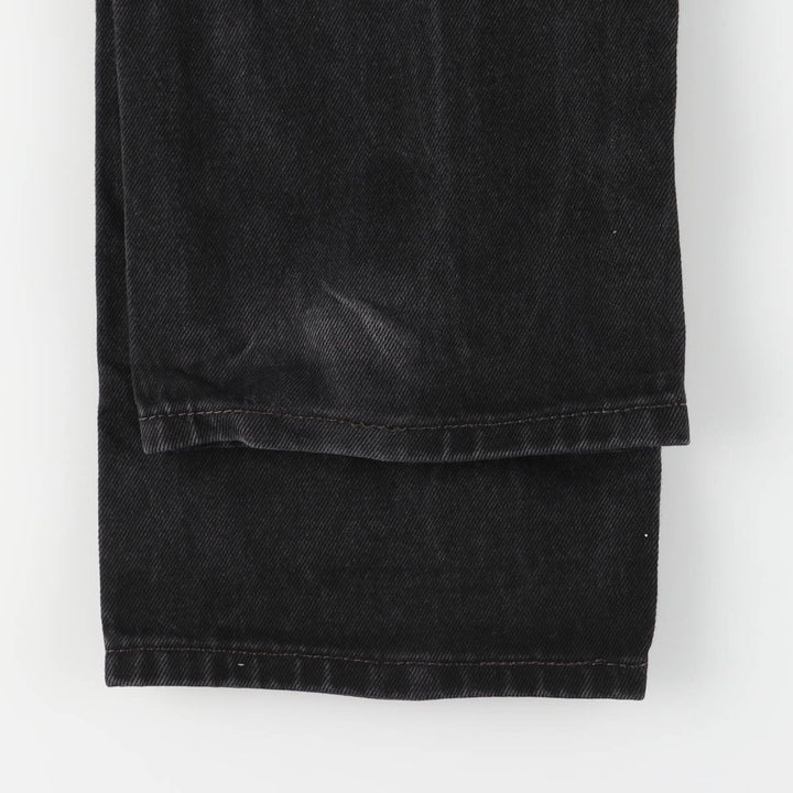 Levi's 505 Black Denim Tapered Denim Pants for Men, W34 equivalent cotton black type Vintage Second Hand