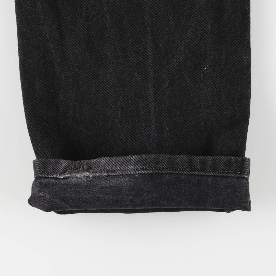 Levi's 505 Black Denim Tapered Denim Pants for Men, W34 equivalent cotton black type Vintage Second Hand
