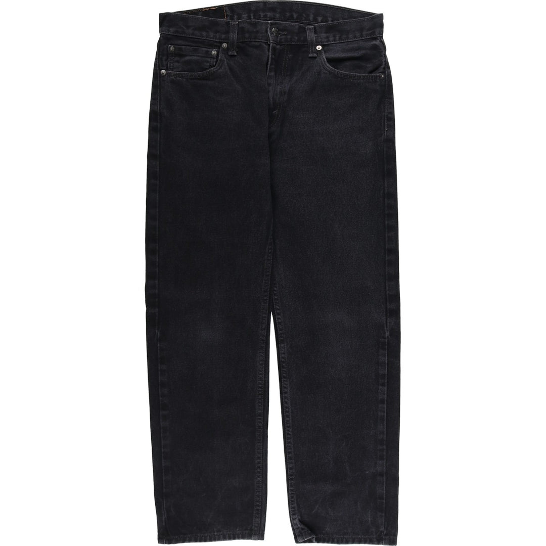 Levi's 505 Black Denim Tapered Denim Pants for Men, W34 equivalent cotton black type Vintage Second Hand