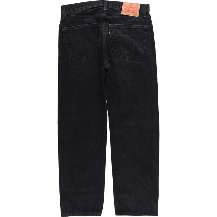 Levi's 505 Black Denim Tapered Denim Pants for Men, W34 equivalent cotton black type Vintage Second Hand