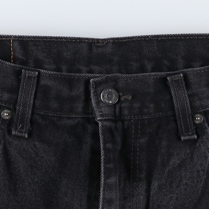 Levi's 505 Black Denim Tapered Denim Pants for Men, W34 equivalent cotton black type Vintage Second Hand