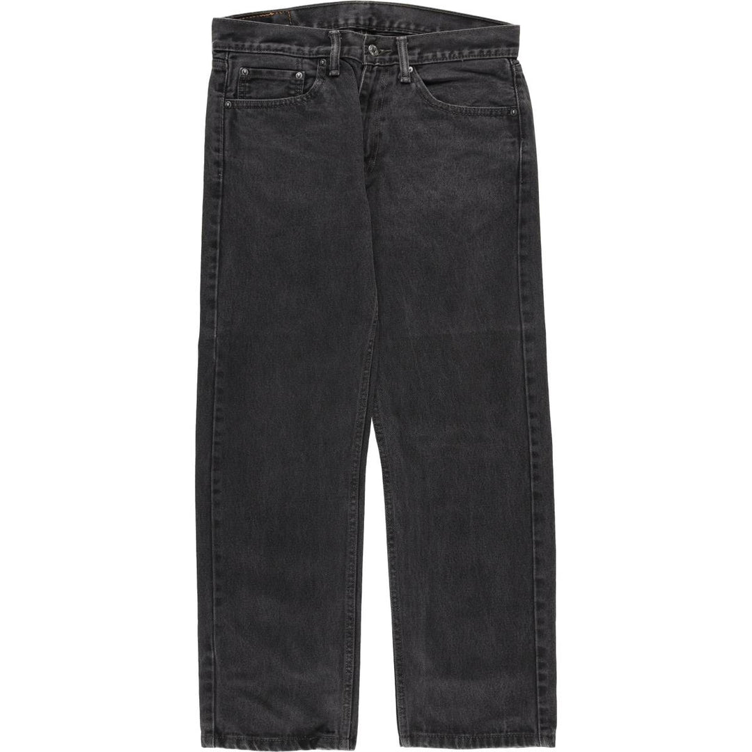 Levi's 505 Black Denim Tapered Denim Pants for Men, W32 equivalent cotton black type Vintage Second Hand