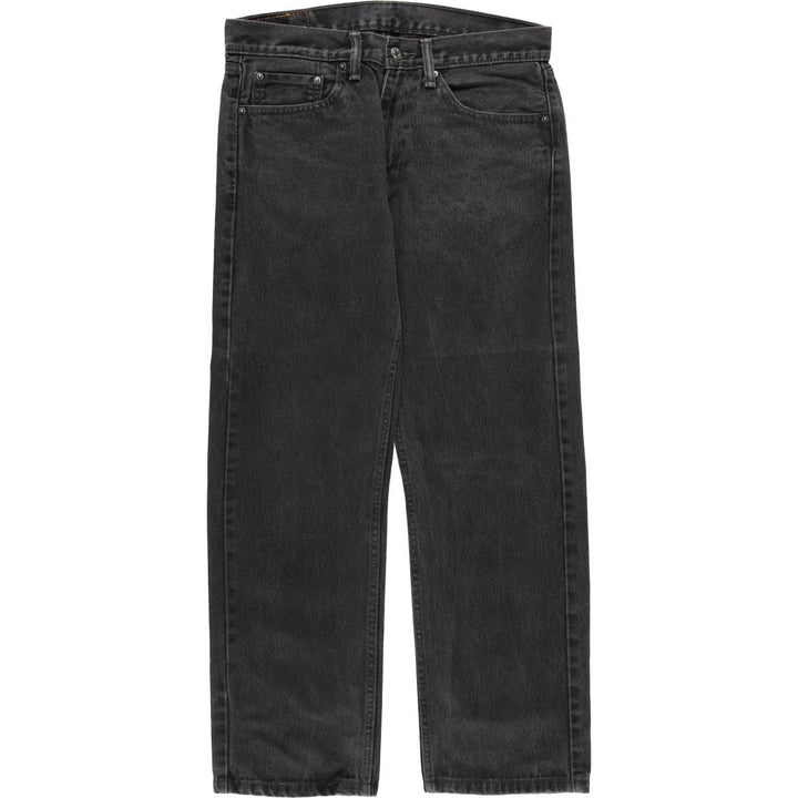 Levi's 505 Black Denim Tapered Denim Pants for Men, W32 equivalent cotton black type Vintage Second Hand