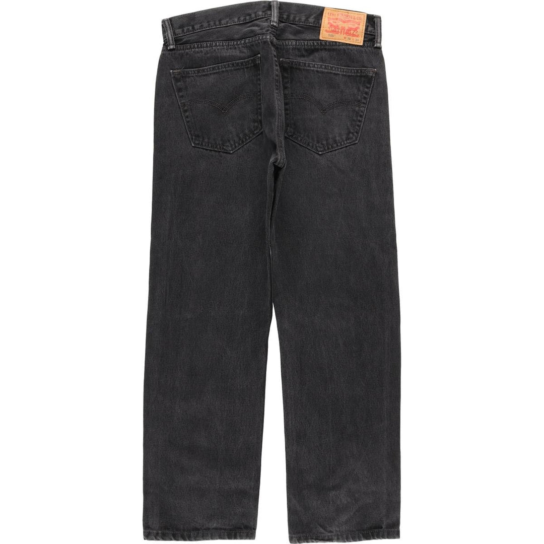 Levi's 505 Black Denim Tapered Denim Pants for Men, W32 equivalent cotton black type Vintage Second Hand