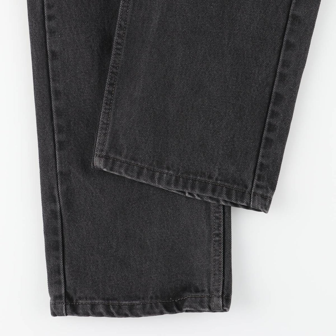 Levi's 505 Black Denim Tapered Denim Pants for Men, W32 equivalent cotton black type Vintage Second Hand