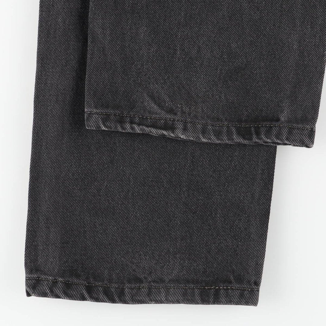 Levi's 505 Black Denim Tapered Denim Pants for Men, W32 equivalent cotton black type Vintage Second Hand