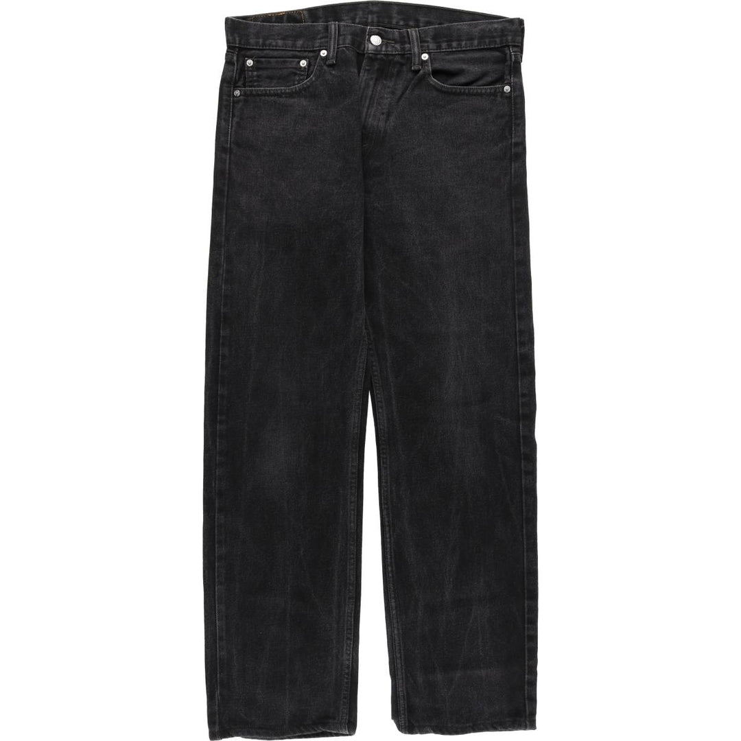 Levi's 505 Black Denim Tapered Denim Pants for Men, W34 equivalent cotton black type Vintage Second Hand