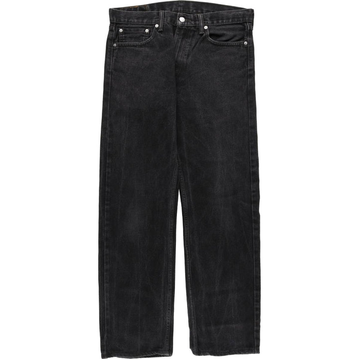 Levi's 505 Black Denim Tapered Denim Pants for Men, W34 equivalent cotton black type Vintage Second Hand