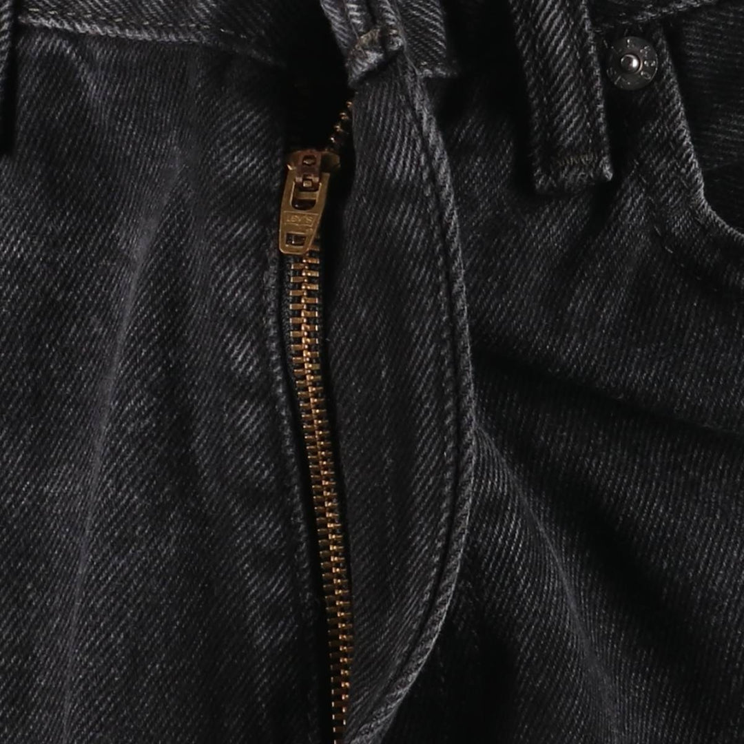 Levi's 505 Black Denim Tapered Denim Pants for Men, W34 equivalent cotton black type Vintage Second Hand