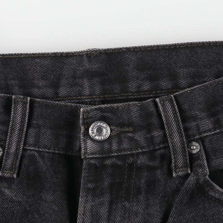 Levi's 505 Black Denim Tapered Denim Pants for Men, W34 equivalent cotton black type Vintage Second Hand