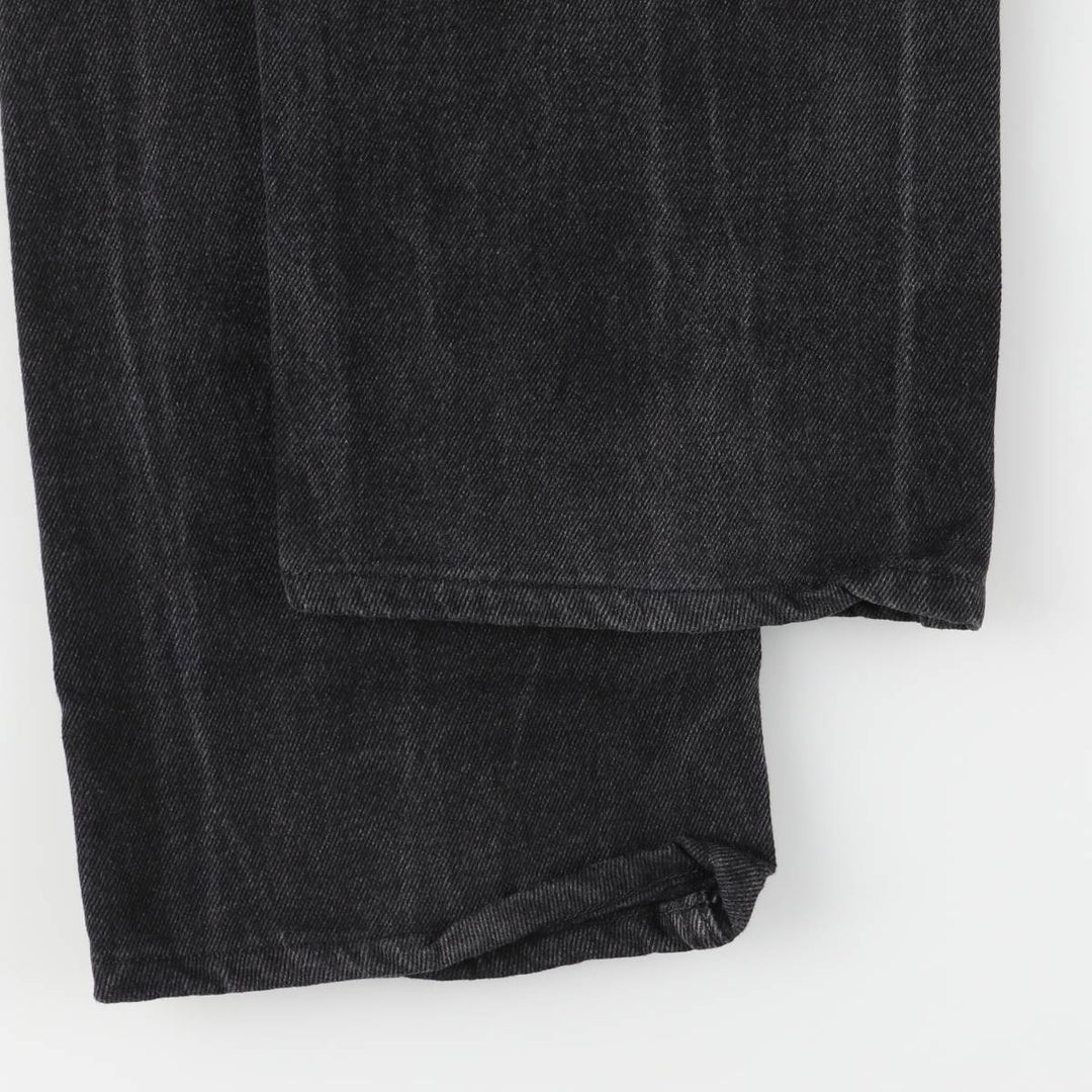 Levi's 505 Black Denim Tapered Denim Pants for Men, W34 equivalent cotton black type Vintage Second Hand