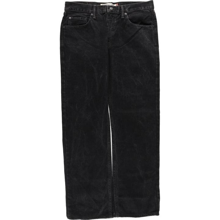 Levi's 505 STRAIGHT FIT Black Denim Tapered Denim Pants Men's W34 cotton black type Vintage Second Hand