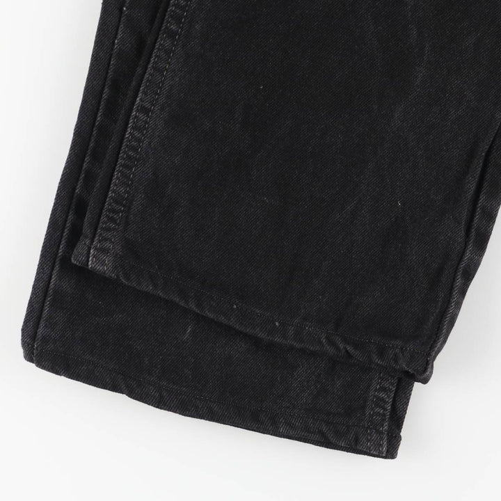 Levi's 505 STRAIGHT FIT Black Denim Tapered Denim Pants Men's W34 cotton black type Vintage Second Hand