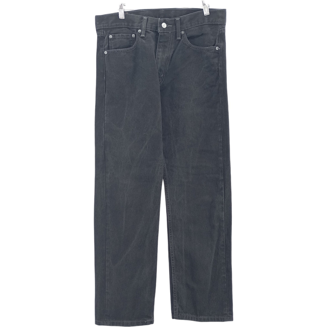 Levi's 505 Black Denim Tapered Denim Pants for Men, W34 equivalent cotton black type Vintage Second Hand
