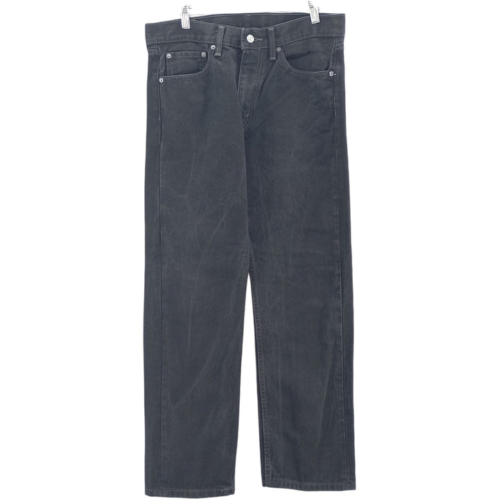 Levi's 505 Black Denim Tapered Denim Pants for Men, W34 equivalent cotton black type Vintage Second Hand