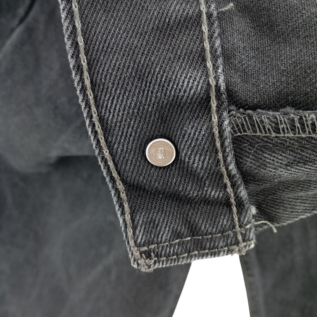 Levi's 505 Black Denim Tapered Denim Pants for Men, W34 equivalent cotton black type Vintage Second Hand