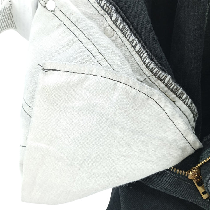 Levi's 505 Black Denim Tapered Denim Pants for Men, W34 equivalent cotton black type Vintage Second Hand