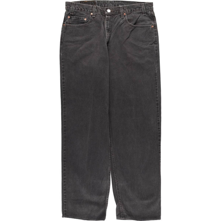 2000'S Levi's 00550-0260 Relax Fit Black Denim Tapered Denim Pants, Made in Canada, Men's Size W35 cotton black type Vintage Second Hand