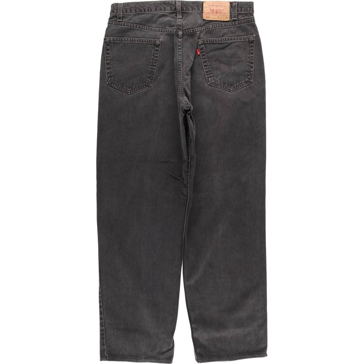 2000'S Levi's 00550-0260 Relax Fit Black Denim Tapered Denim Pants, Made in Canada, Men's Size W35 cotton black type Vintage Second Hand