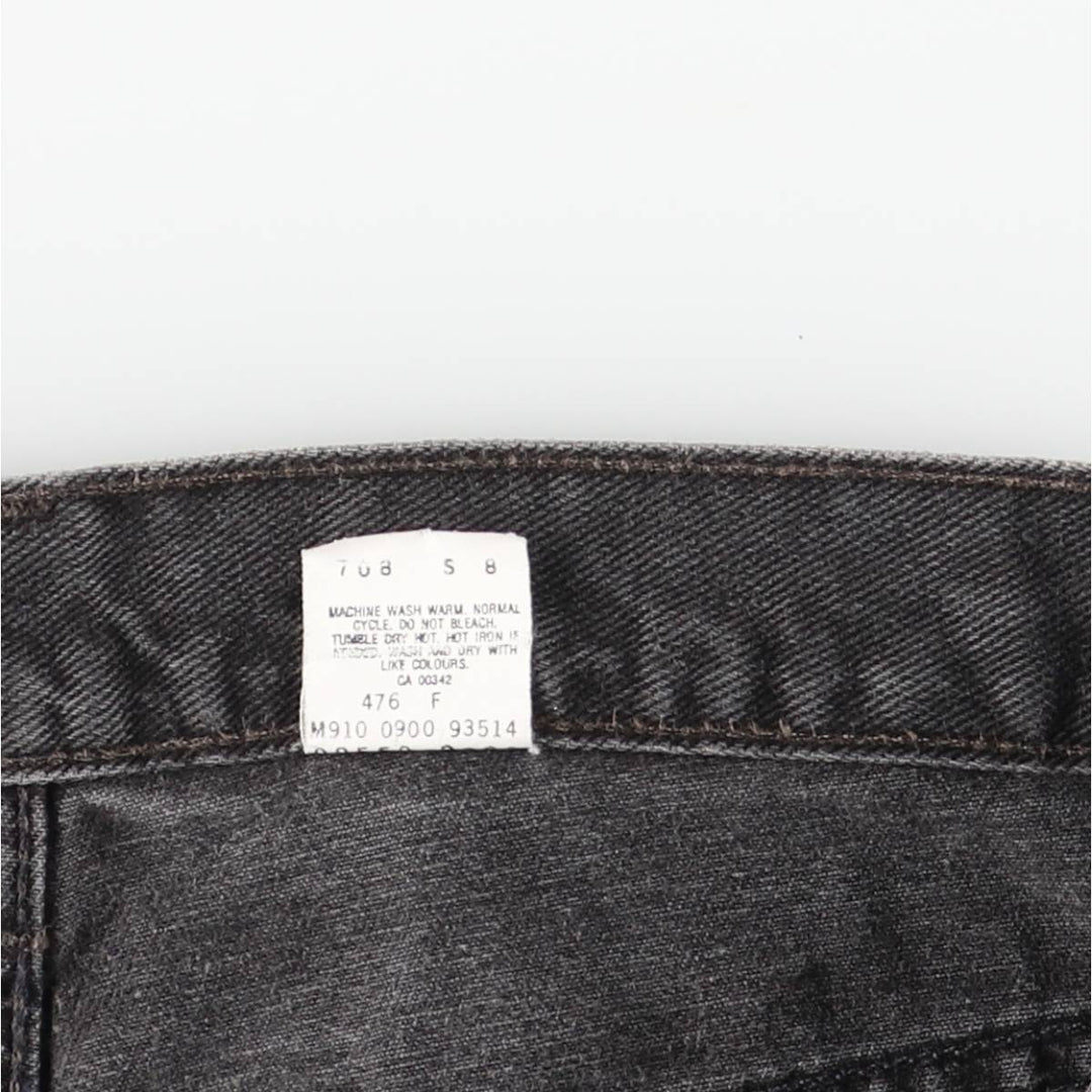 2000'S Levi's 00550-0260 Relax Fit Black Denim Tapered Denim Pants, Made in Canada, Men's Size W35 cotton black type Vintage Second Hand