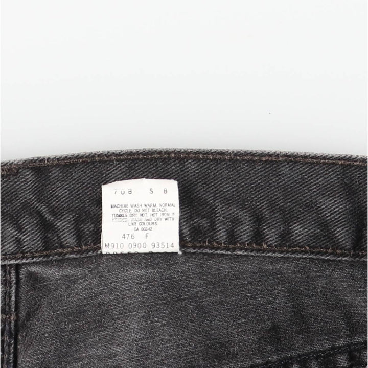 2000'S Levi's 00550-0260 Relax Fit Black Denim Tapered Denim Pants, Made in Canada, Men's Size W35 cotton black type Vintage Second Hand