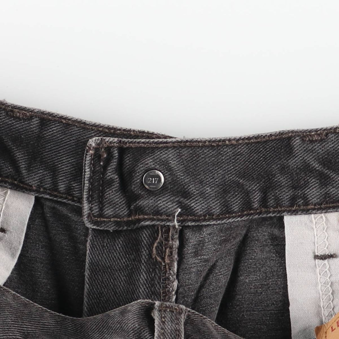 2000'S Levi's 00550-0260 Relax Fit Black Denim Tapered Denim Pants, Made in Canada, Men's Size W35 cotton black type Vintage Second Hand