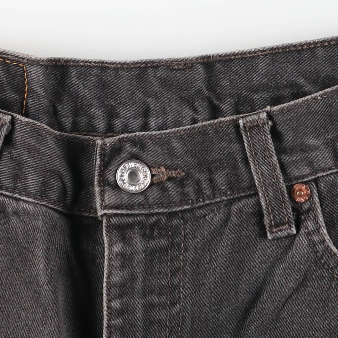 2000'S Levi's 00550-0260 Relax Fit Black Denim Tapered Denim Pants, Made in Canada, Men's Size W35 cotton black type Vintage Second Hand