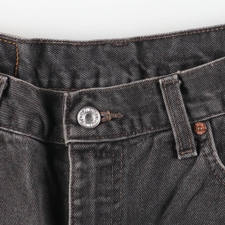 2000'S Levi's 00550-0260 Relax Fit Black Denim Tapered Denim Pants, Made in Canada, Men's Size W35 cotton black type Vintage Second Hand