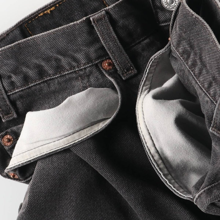 2000'S Levi's 00550-0260 Relax Fit Black Denim Tapered Denim Pants, Made in Canada, Men's Size W35 cotton black type Vintage Second Hand