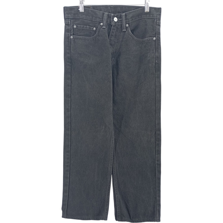 Levi's 505 Black Denim Tapered Denim Pants for Men, W31 equivalent cotton black type Vintage Second Hand