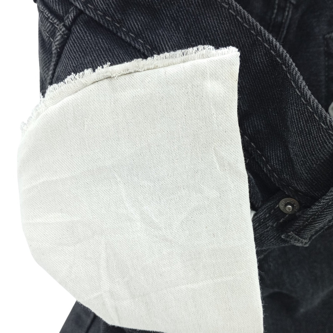 Levi's 505 Black Denim Tapered Denim Pants for Men, W31 equivalent cotton black type Vintage Second Hand