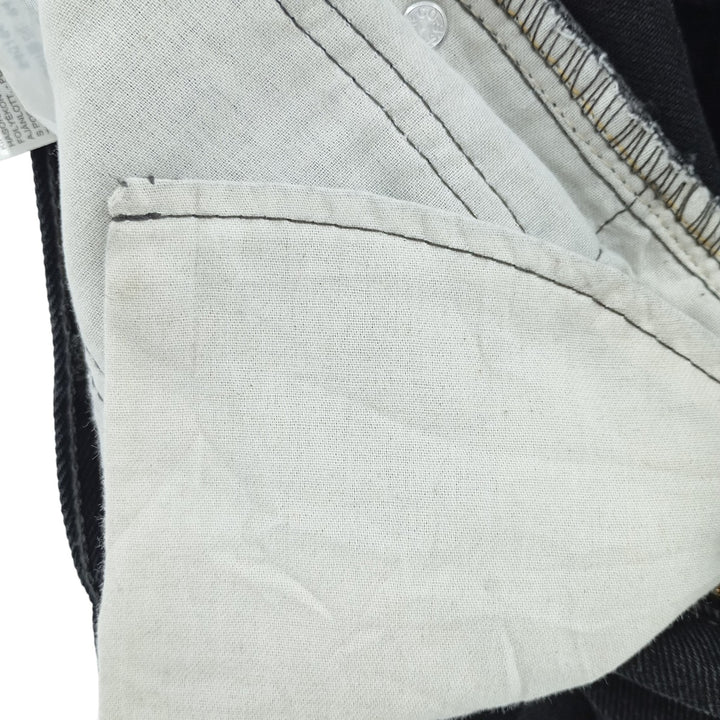 Levi's 505 Black Denim Tapered Denim Pants for Men, W31 equivalent cotton black type Vintage Second Hand