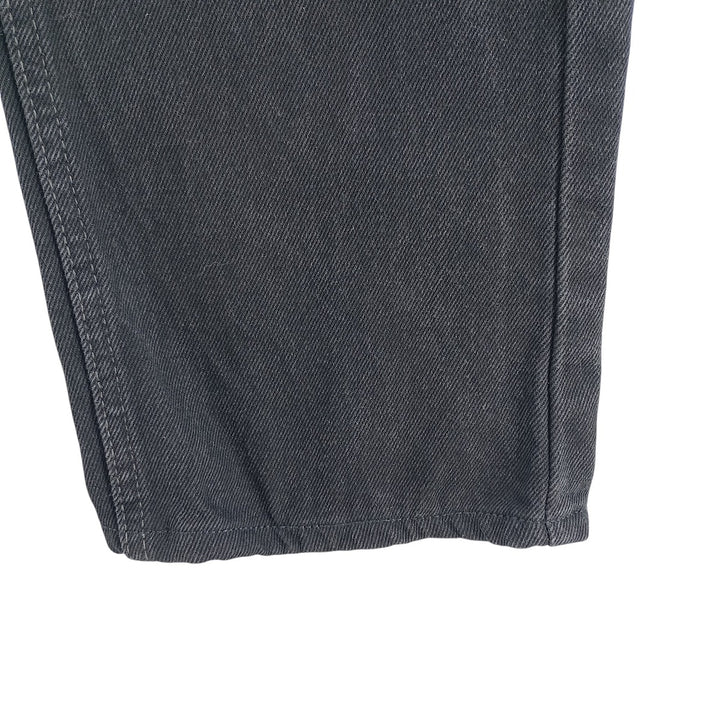 Levi's 505 Black Denim Tapered Denim Pants for Men, W31 equivalent cotton black type Vintage Second Hand