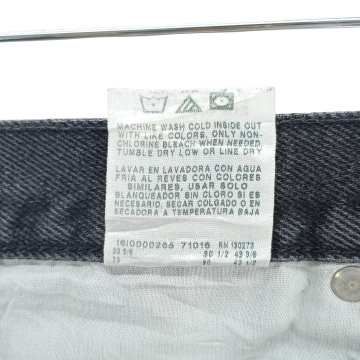 Wrangler Regular Fit Black Denim Straight Leg Denim Pants, Men's Size W31 cotton black type Vintage Second Hand