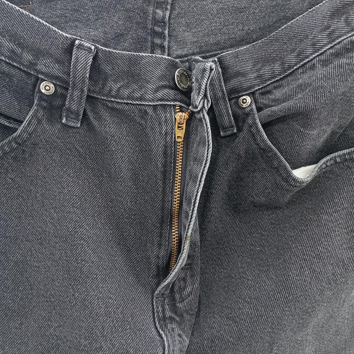 Wrangler Regular Fit Black Denim Straight Leg Denim Pants, Men's Size W31 cotton black type Vintage Second Hand