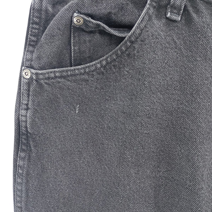 Wrangler Regular Fit Black Denim Straight Leg Denim Pants, Men's Size W31 cotton black type Vintage Second Hand