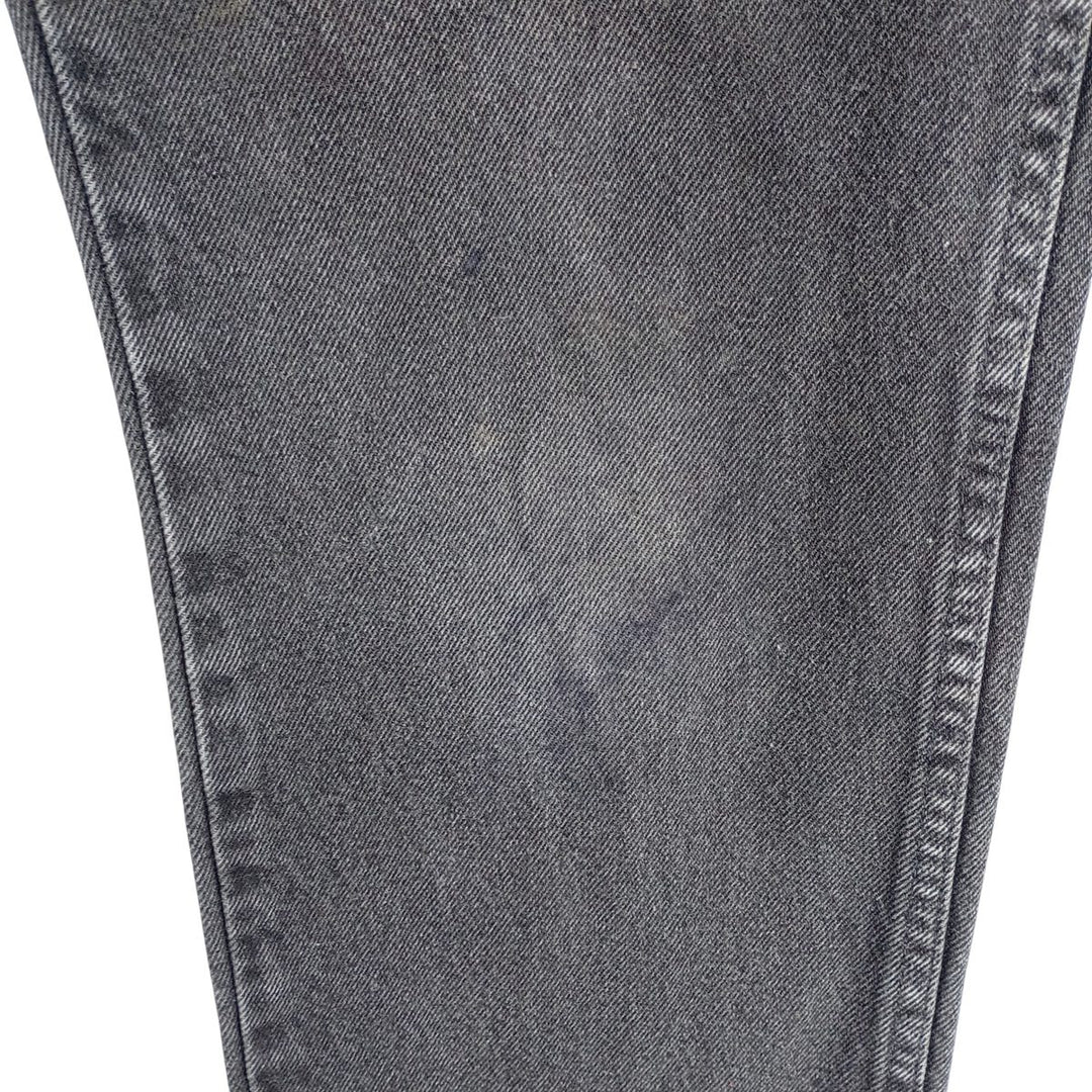 Wrangler Regular Fit Black Denim Straight Leg Denim Pants, Men's Size W31 cotton black type Vintage Second Hand