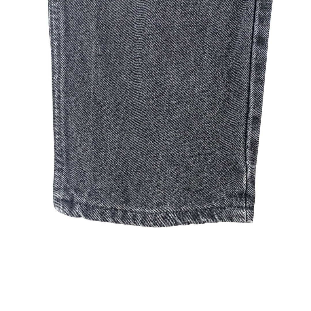 Wrangler Regular Fit Black Denim Straight Leg Denim Pants, Men's Size W31 cotton black type Vintage Second Hand