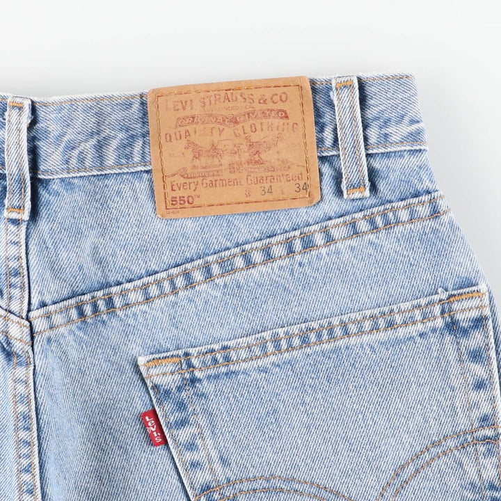 00'S Levi's 550 Relaxed Fit Tapered Denim Pants Made in USA Men's W32 cotton blue type Vintage Second Hand