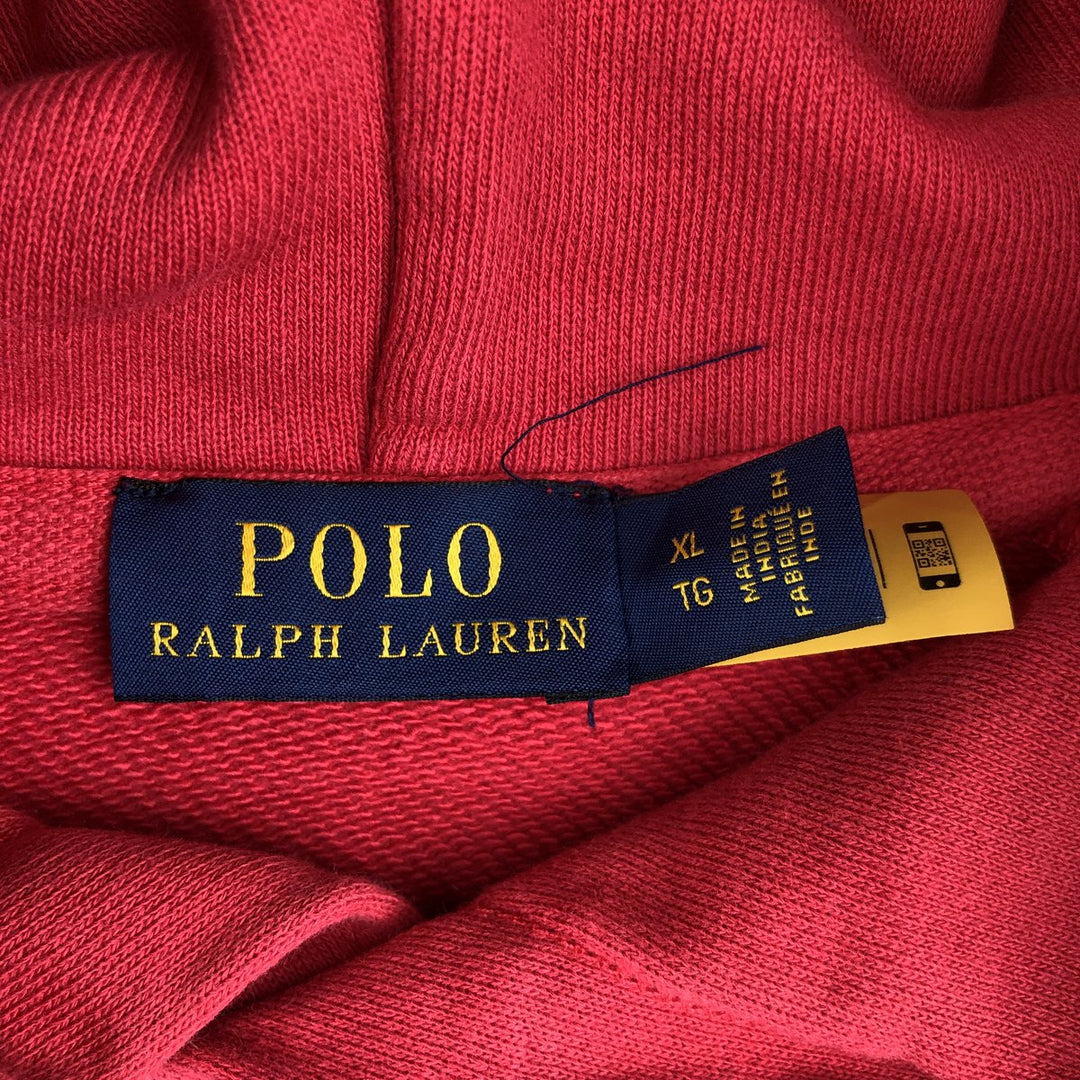 Ralph Lauren POLO RALPH LAUREN sweatshirt pullover hoodie, women's XL size cotton pink type Vintage Second Hand